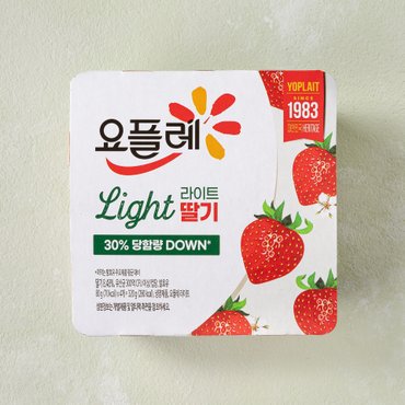 빙그레 요플레 라이트 딸기 80g*4