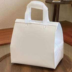 ZF 부직포가방 쇼핑백 화이트 보온보냉백 냉온가방 (24x24x15cm) 소형