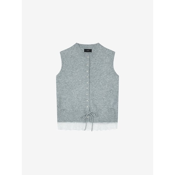 레이스 진주 니트 베스트 (TMVCA2931)