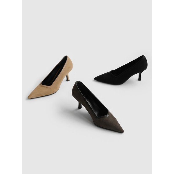 [단독] 레오나 스웨이드 펌프스힐 (5/7cm)