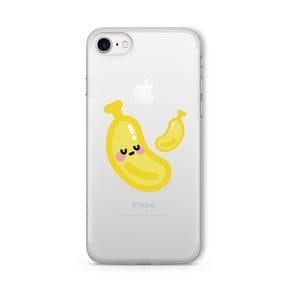수줍은 바나나 투명 젤리 핸드폰케이스 아이폰 8 se2 XS MAX XR 11 pro 갤럭시 노트10