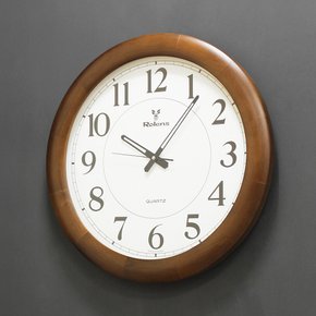 (kyos029)WD500 원목월넛 벽시계 (저소음)(지름 50cm)