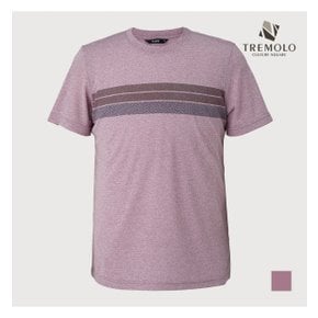 [TREMOLO] 핑크 라운드 원포인트 티셔츠-TRNASXY2461