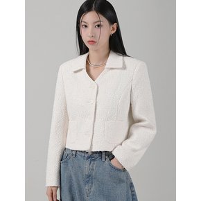 Annabel Tweed Jacket  IVORY