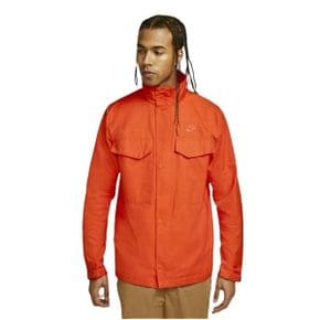 미국 나이키 바람막이 집업자켓 Nike Sportswear Mens Woven M65 Jacket Orange XL 1434563