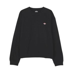 단톤 플레인 롱슬리브 티셔츠 블랙