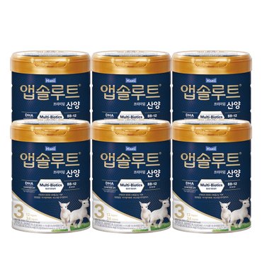 매일 앱솔루트 프리미엄 산양 분유 리뉴얼 3단계(12~24개월) 750g 6캔