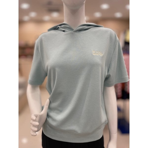 [여주점] [ENJOY] 여성 져지 후드 반팔 티셔츠 GQ122LTS31