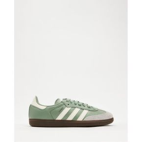 5022855 adidas Samba OG - ICONIC EXCLUSIVE Uni Silver Green, Chalk White  Gum5