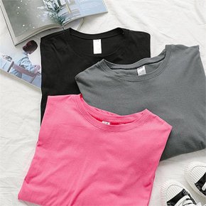 여성 핏좋은 루즈핏 베이직 티셔츠 GT8951_P081732974