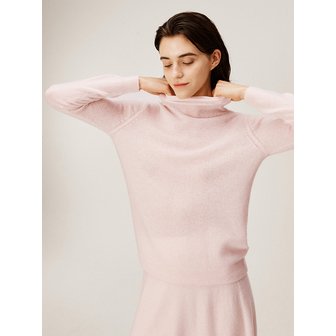 머레이 알란 100% 캐시미어[Cashmere Class]Rollneck Loose  Pullover_Rosepink C43WPU007RP