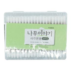 나야기 나무스틱사각면봉200EA7604 X ( 5매입 )