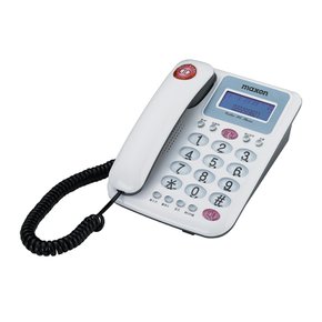 MS-590 유선전화기 사무용전화기 레드/화이트