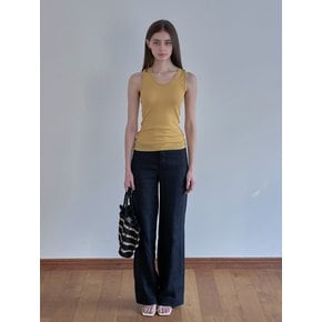 Moroccan Handmade Crochet Stripe Wide Tote Bag _ Black