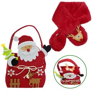 오너클랜 (쏘잇) 산타 펠트 가방 목도리 선물세트 2EA
