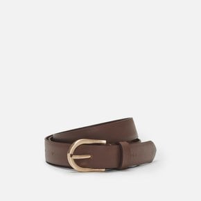 Around belt Brandy brown with Gold buckle