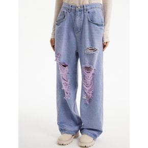 UP-381 와이드 디스트로이드 다잉팬츠_WIDE DESTROYED DYEING PANTS