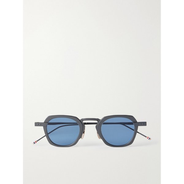 스퀘어 프레임 티타늄 선글라스 46376663163121214