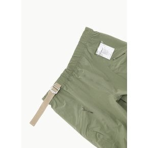 새티스파이 24SS PEACESHELL TECHNICAL CLIMB PANTS IN OIL GREEN