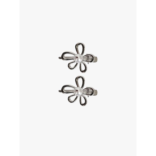 [2EA 1SET] FLORAL GLOW HAIRPIN_SILVER