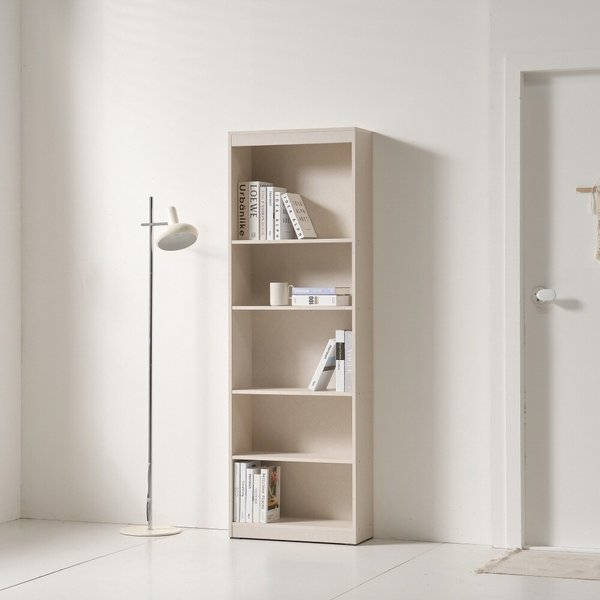 감성 인테리어 완성 슬림 5단 책장 60cm P0000BPV (착불)