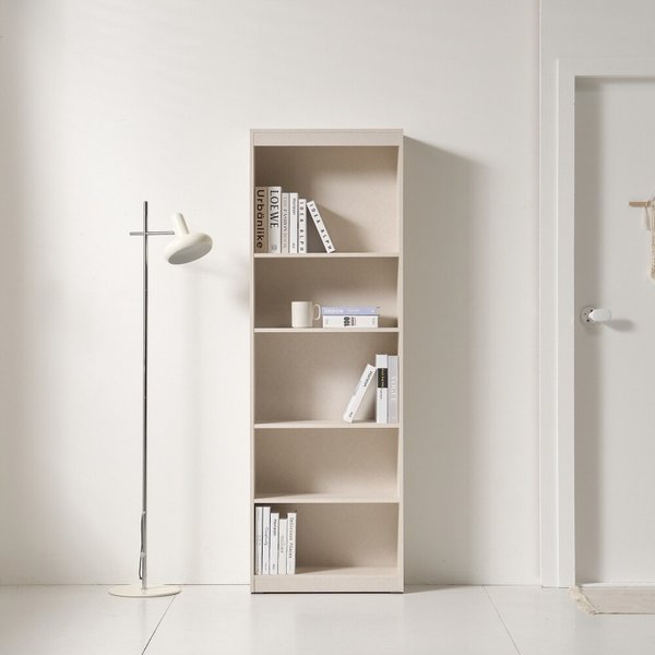 감성 인테리어 완성 슬림 5단 책장 60cm P0000BPV (착불)