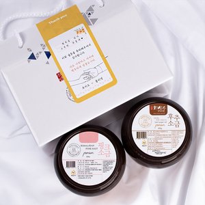 화산수천일염 핑크소금 500g + 후추소금 400g 선물세트