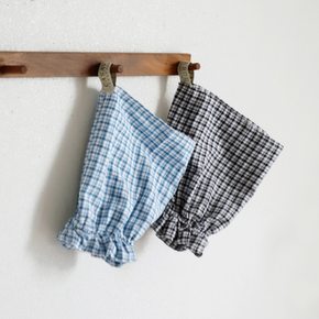 포키 사무용/사무실 양면 선염면 체크 팔토시 2color