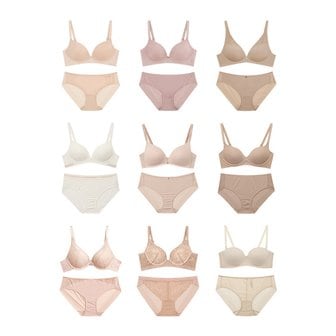 원더브라 Beige 에디션 브라팬티(브라1+팬티1) 택 1