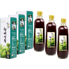 청매실원 3병x600ml 홍쌍리 매실청 매실원액 선물 7호 최신상품