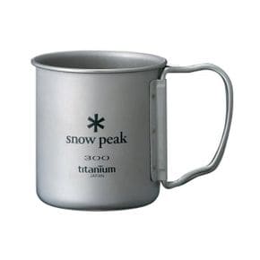 미국 스노우피크 티타늄 캠핑컵 Snow Peak Titanium Single Cup 300 Folding Handle Mug 1379908