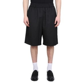 WOOL BLEND BERMUDA SHORTS Shorts HSO302_PL0012001 BLACK