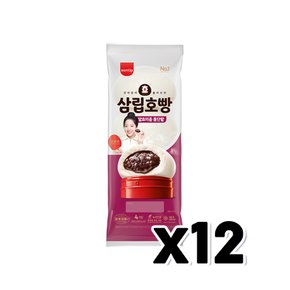 삼립 발효미종 통단팥 호빵 4개입 디저트간식 360g x 12개