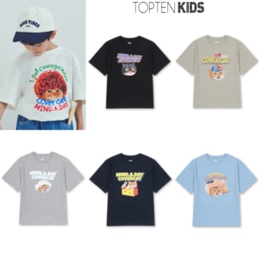 탑텐키즈 25년 SS 공용) 콜라보 반팔티 (마인드어데이)  MKF2TS3802