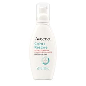 [해외직구] Aveeno 아비노 캄 리스토어 레드니스 릴리프 포밍 클렌저 180ml 2팩