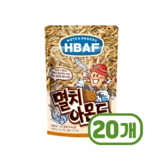  바프 멸치아몬드 견과류안주 100g x 20개