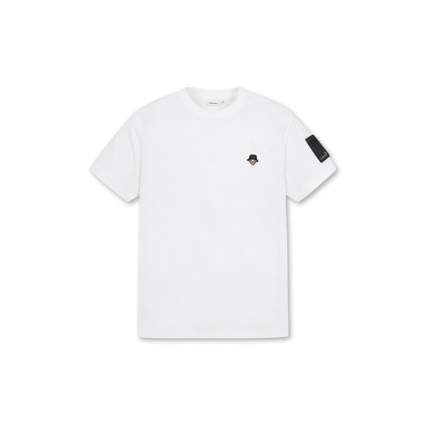 (WOMEN) Footprint Logo Crewneck T-shirt(White)_G5TAW24671WHX