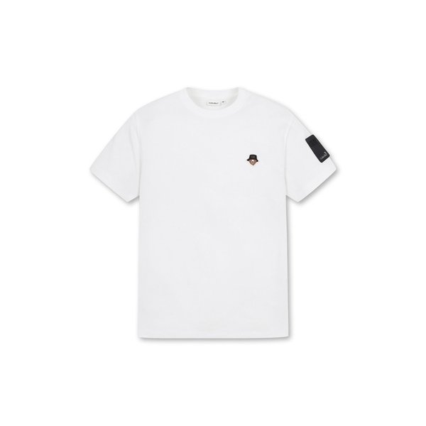 (WOMEN) Footprint Logo Crewneck T-shirt(White)_G5TAW24671WHX