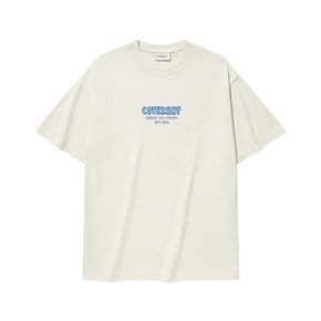 스몰 타이포 그래픽 티셔츠 아이보리 CO2502ST47IV