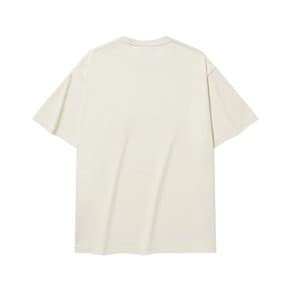 스몰 타이포 그래픽 티셔츠 아이보리 CO2502ST47IV