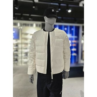 휠라 [파주점] 공용(여성핏별도) 에센셜 경량 U넥 다운 자켓(FS2DJG4101U-SWH)