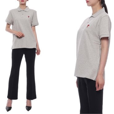 아미 24SS 여성 하트 로고 폴로 반팔티셔츠 (UPL001 760 0951 W 24S)