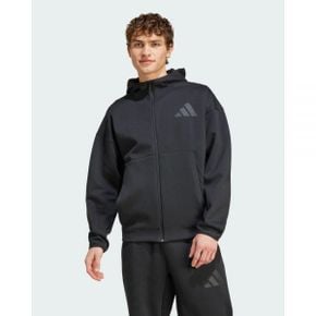 5207230 Adidas Sportswear Z.N.E. Full-Zip Hooded Track Jacket Mens - Black