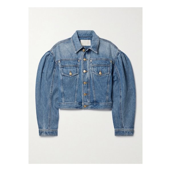 더 코제트 크롭 데님 재킷 라이트 데님 1647597325630218