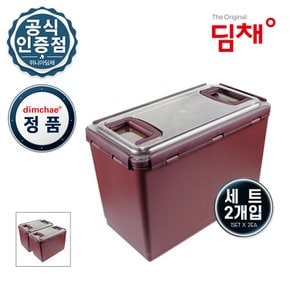 [세트] 위니아 딤채 김치냉장고 김치용기 김치통 WD002848 [14.1리터 x 2개]