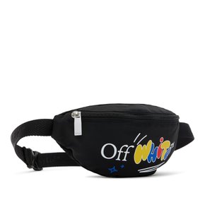 키즈 블랙 퍼니 벨트백 OBNO001S24FAB0011084 BLACK MULTICOLOR