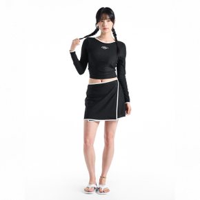 [휠라 공식] 이너팬티 래쉬가드 스커트 (FS2SWH2455F_BLK)