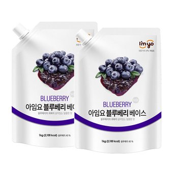  아임요 과일베이스 블루베리 1kg 2개세트