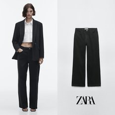 ZARA 자라 블랙 Z1975 로우라이즈 스트레이트 진 1889 024