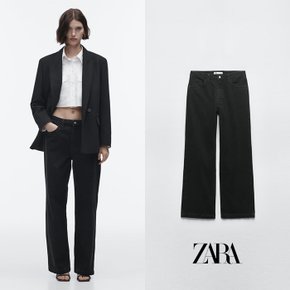 ZARA 자라 블랙 Z1975 로우라이즈 스트레이트 진 1889 024